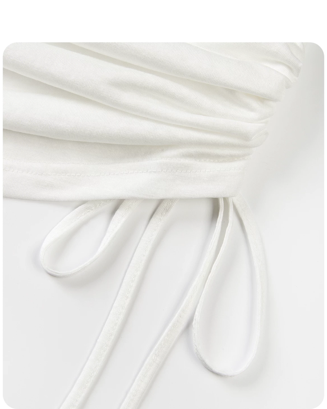 White Sheer Design T-Shirt CA0043