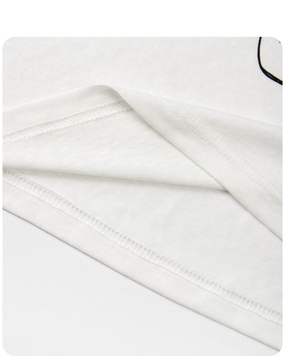 White Sheer Design T-Shirt CA0043