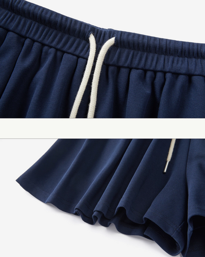 V-neck Navy T-shirt & Navy Short Pant CA0044