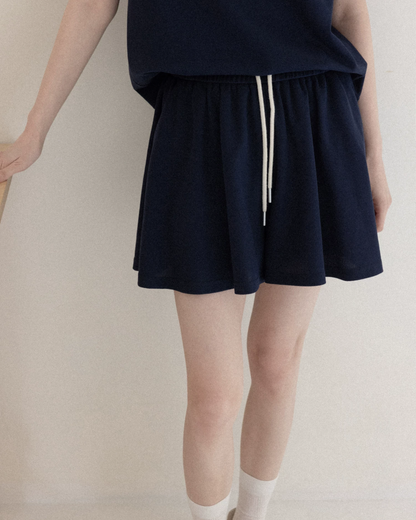 V-neck Navy T-shirt & Navy Short Pant CA0044