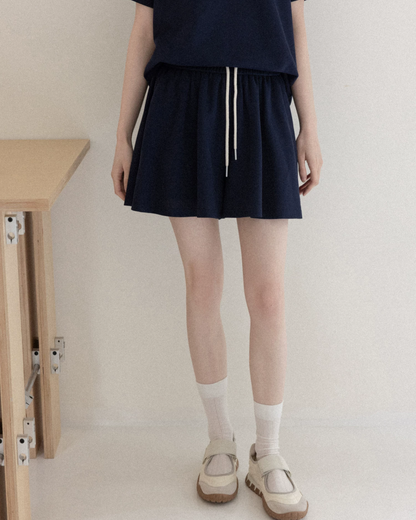 V-neck Navy T-shirt & Navy Short Pant CA0044
