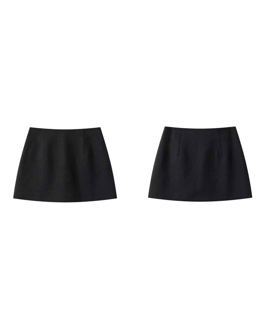 Black Square Neck Camisole & Short Skirt CA0047
