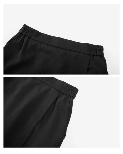 Black Square Neck Camisole & Short Skirt CA0047