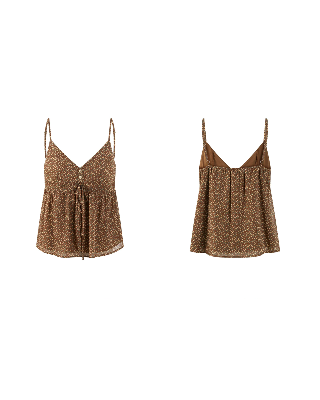 Flower Camisole Dress & Sheer Cardigan & Shot Skirt CA0048