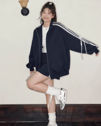 Side Ribbon Lace Matching cloth JU0002