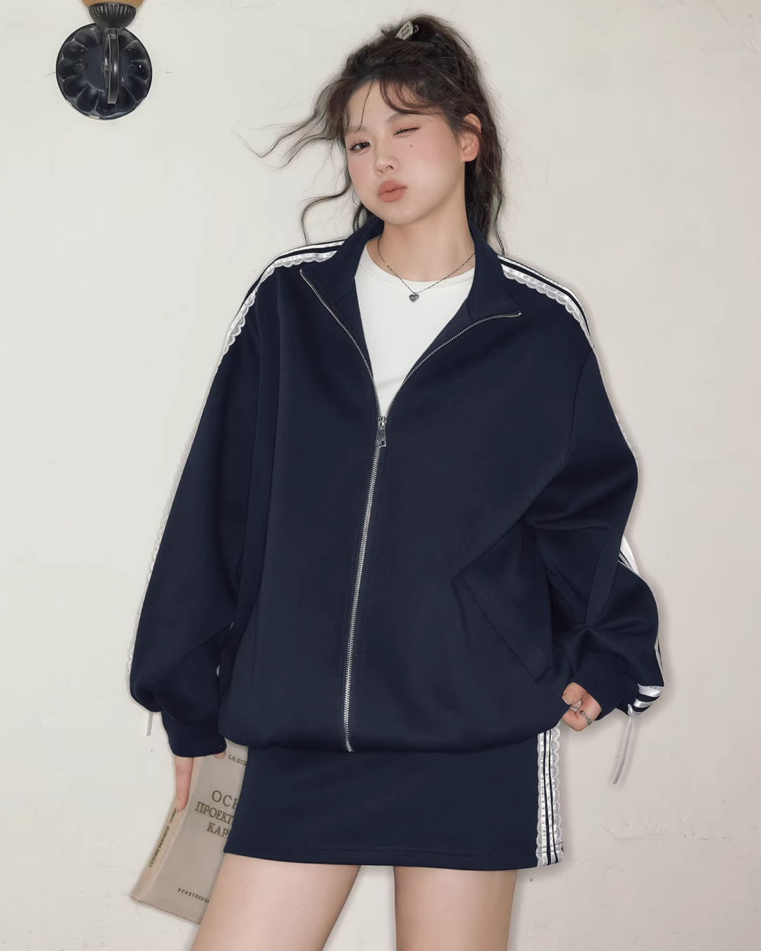 Side Ribbon Lace Matching cloth JU0002