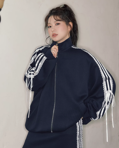 Side Ribbon Lace Matching cloth JU0002