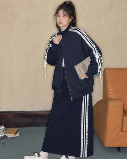 Side Ribbon Lace Matching cloth JU0002