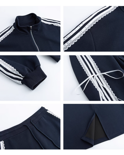 Side Ribbon Lace Matching cloth JU0002