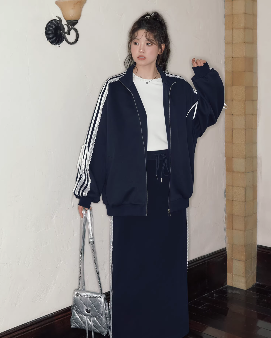 Side Ribbon Lace Matching cloth JU0002