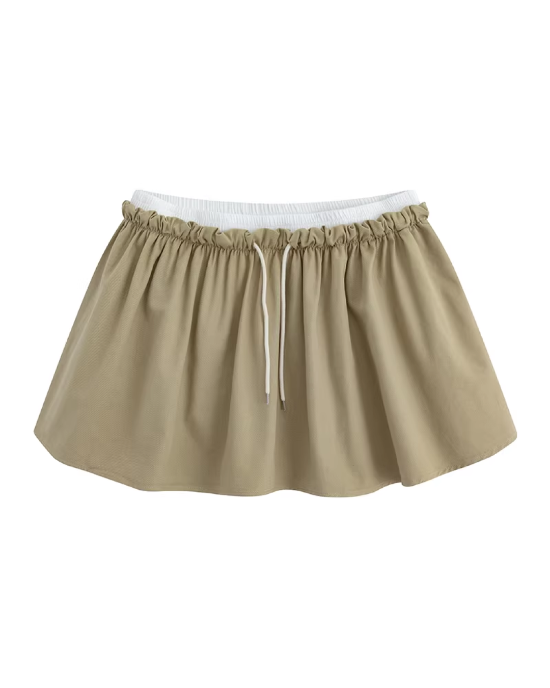 Fake Layerd Border Tops &  Mini Skirt JU0003