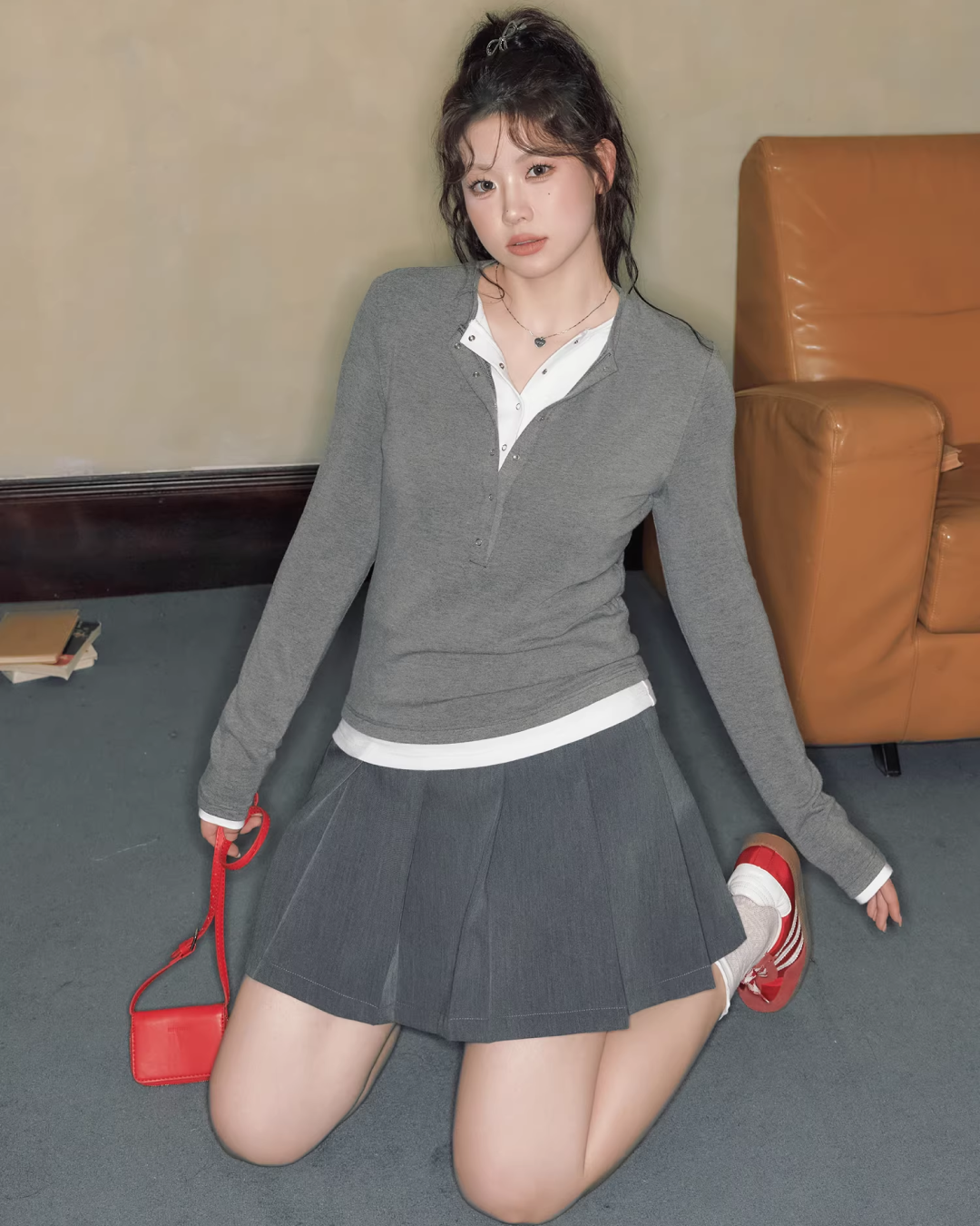 Pleated MIni Skirt JU0005