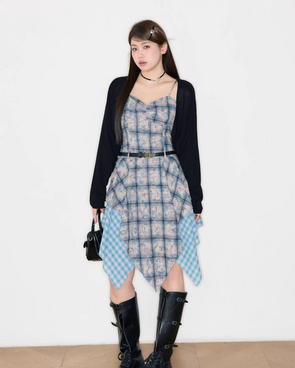 Different Materials Camisoal Dress JU0007