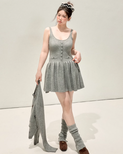 Horse Design Knit Cardigan & Knit Dress JU0009