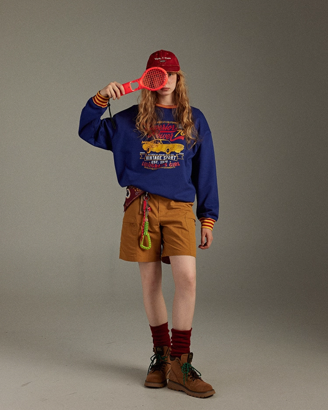 Navy Ringer Sweatshirt LG0001