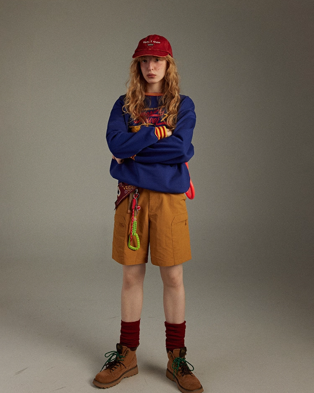 Navy Ringer Sweatshirt LG0001