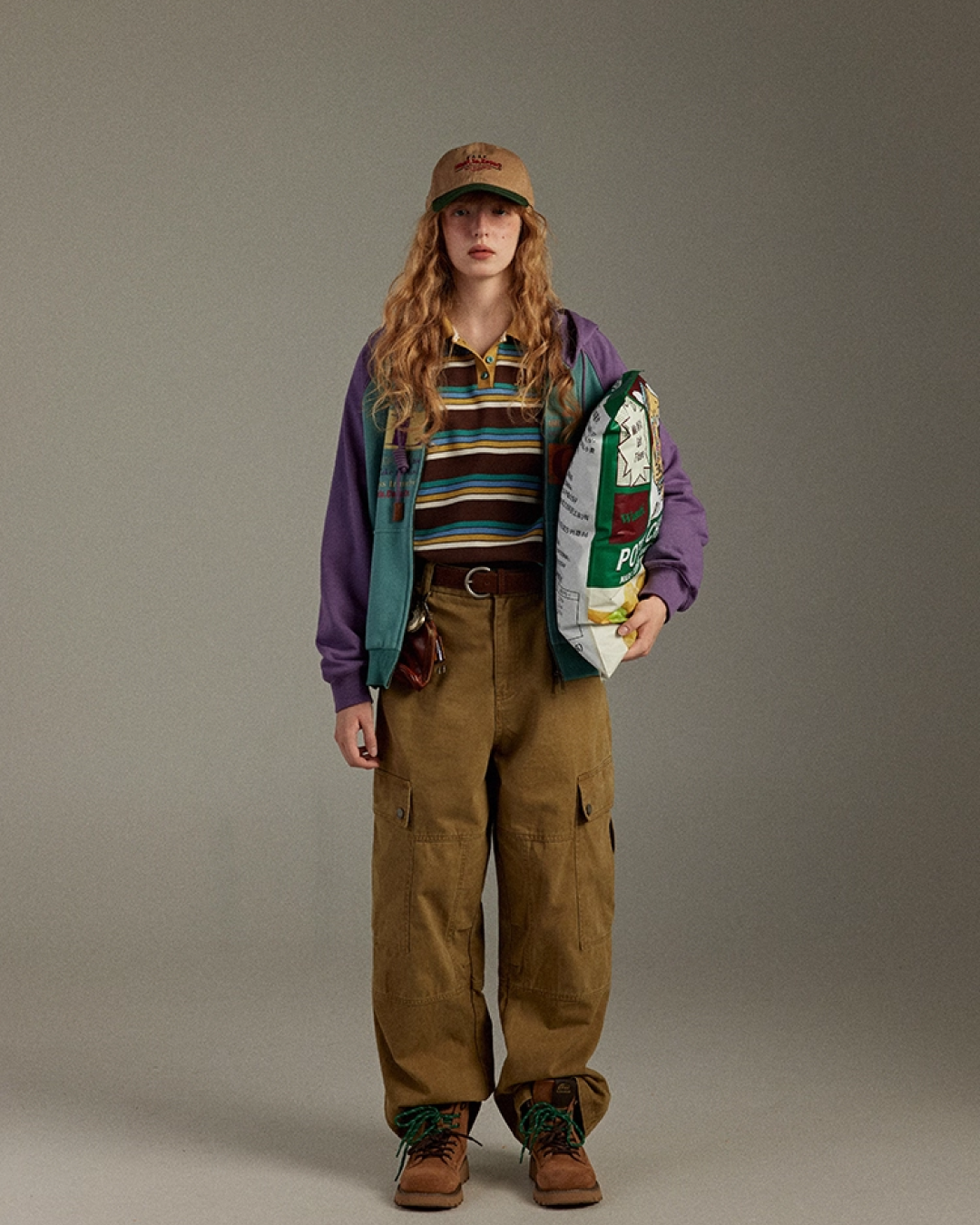 Zip Bicolor Hoodie LG0003