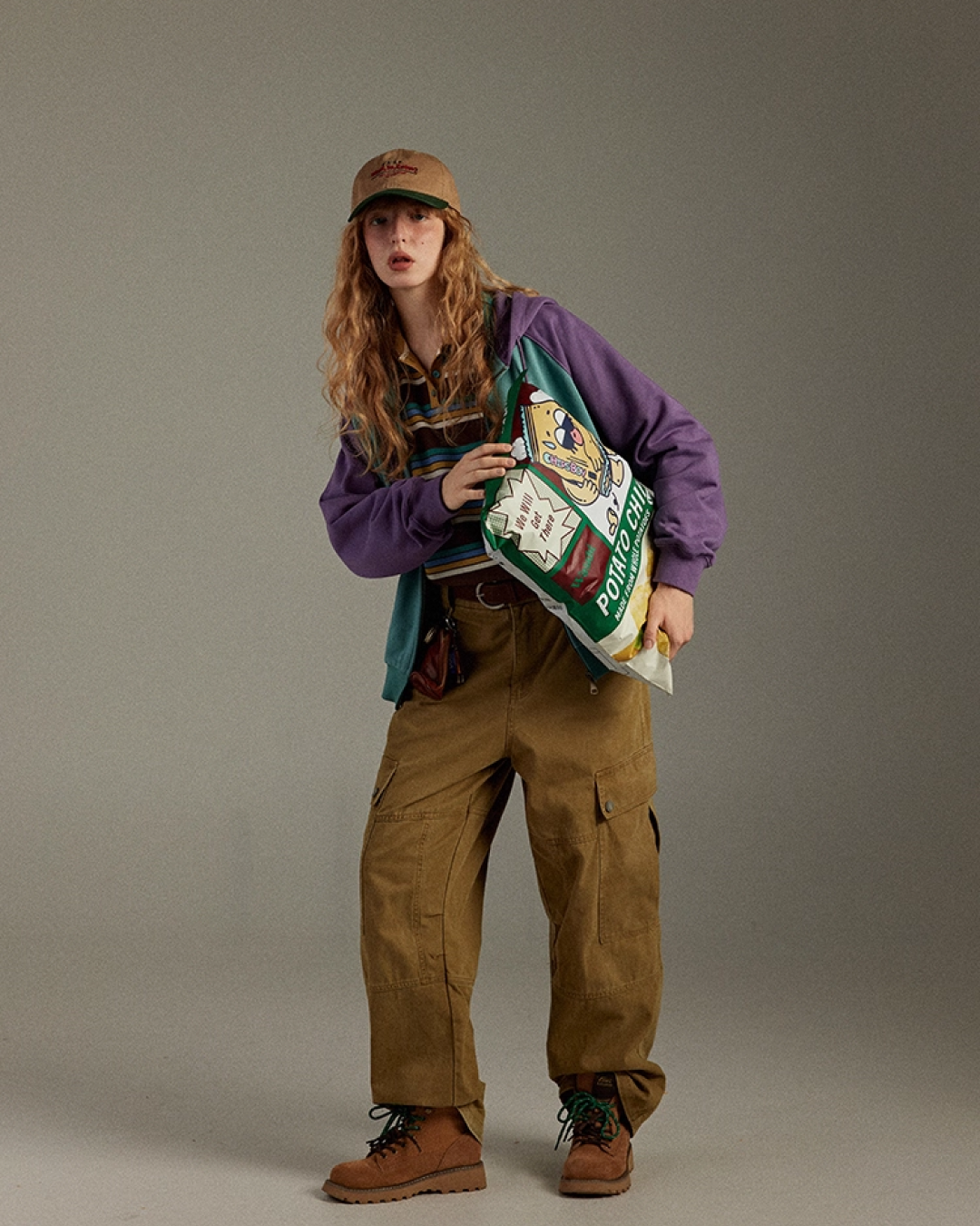 Zip Bicolor Hoodie LG0003