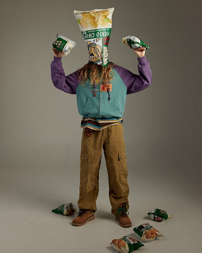 Zip Bicolor Hoodie LG0003