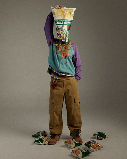 Zip Bicolor Hoodie LG0003