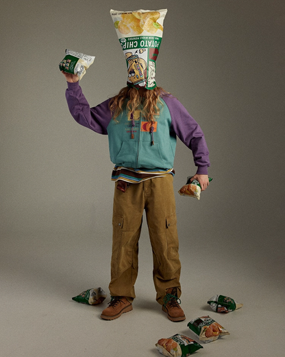 Zip Bicolor Hoodie LG0003