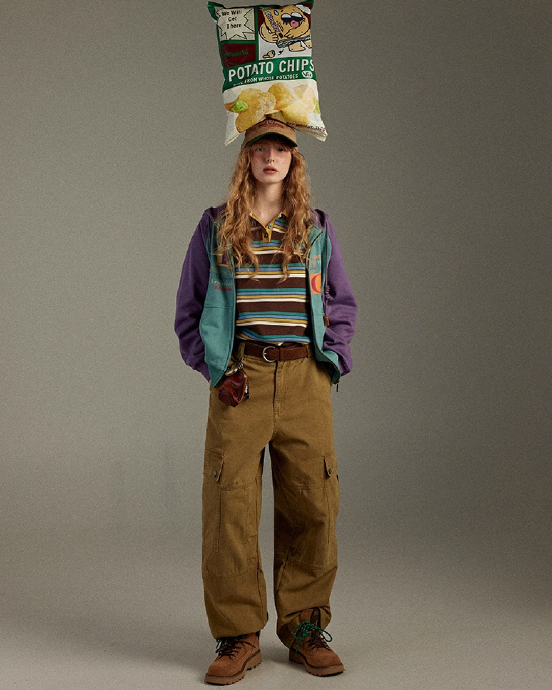 Zip Bicolor Hoodie LG0003