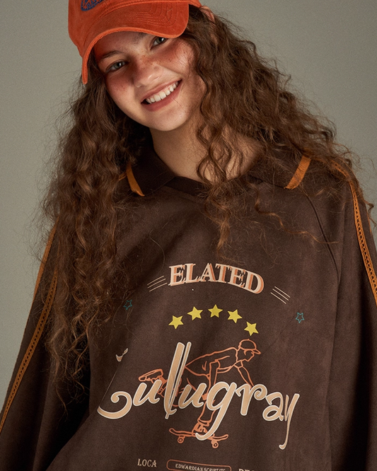 Brown Line Uniform Shirt  LG0008