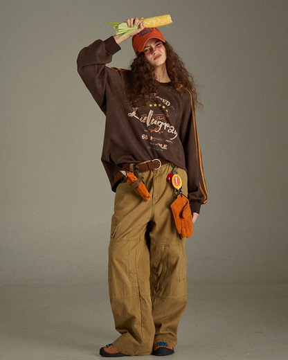 Brown Line Uniform Shirt  LG0008