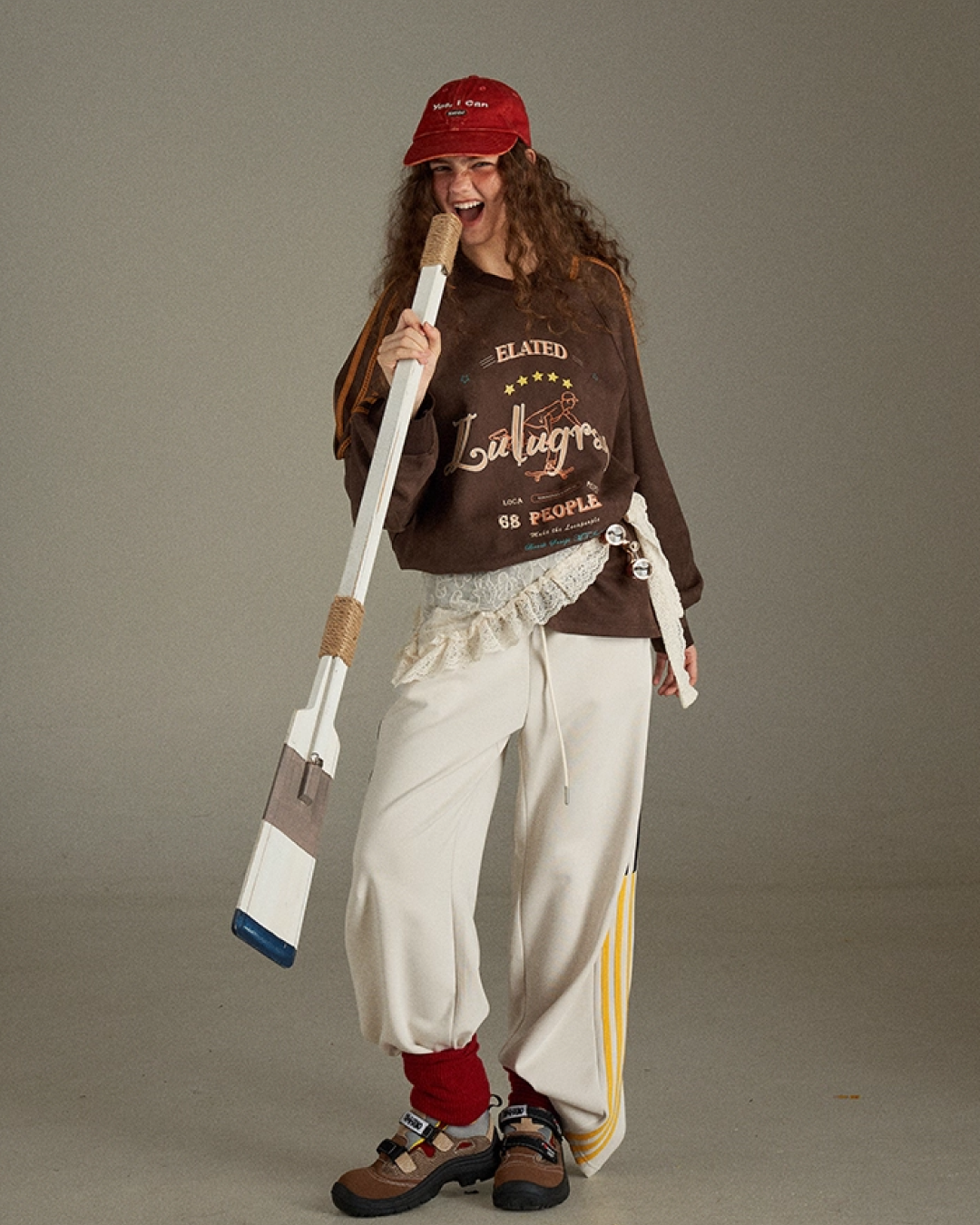 Brown Line Uniform Shirt  LG0008