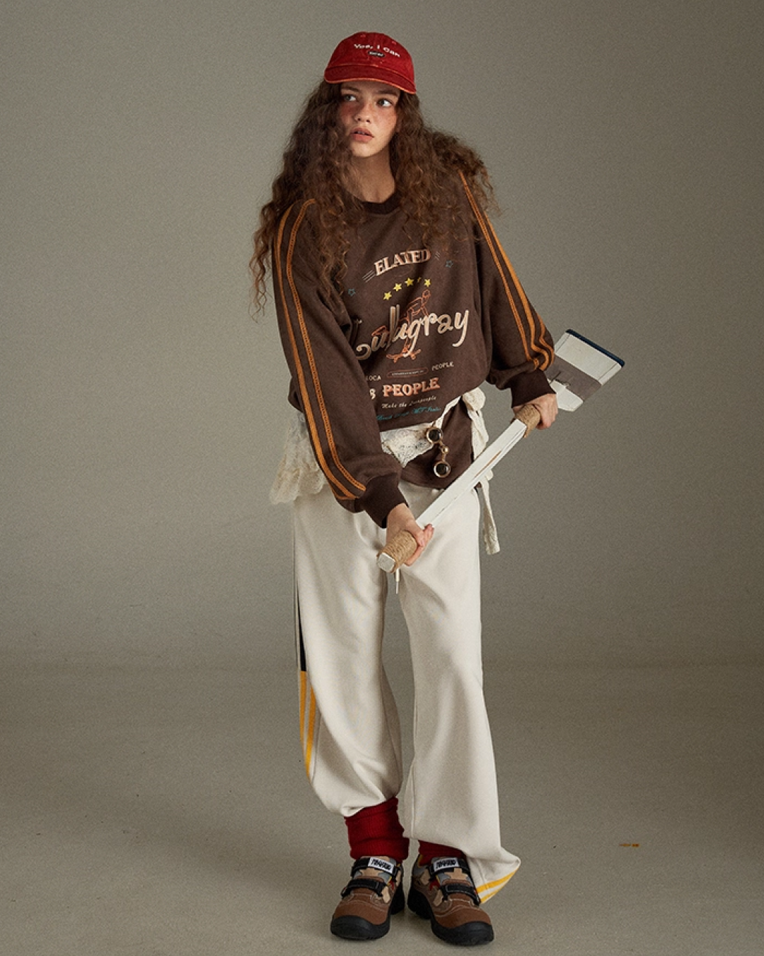 Brown Line Uniform Shirt  LG0008