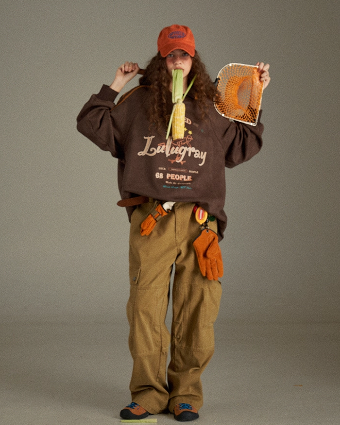 Brown Line Uniform Shirt  LG0008