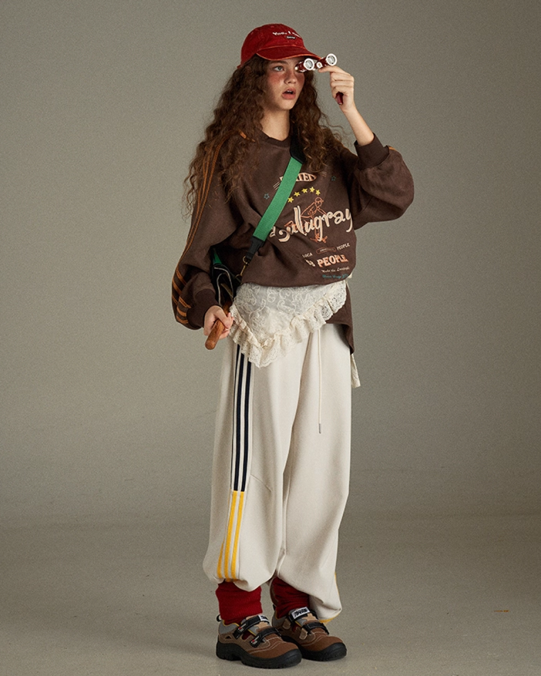 Brown Line Uniform Shirt  LG0008