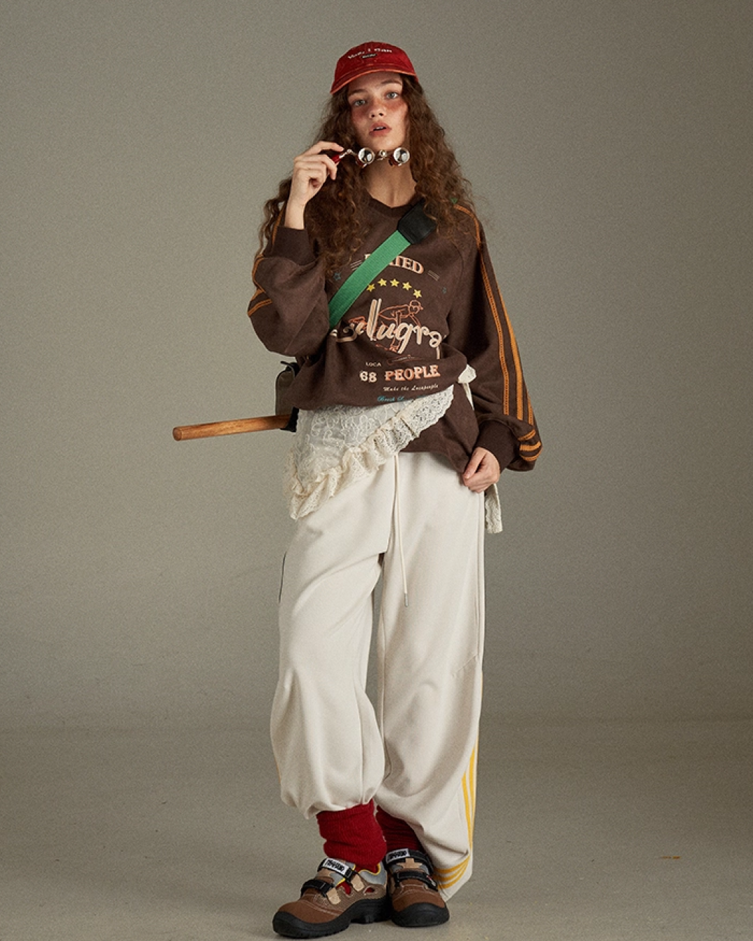 Brown Line Uniform Shirt  LG0008