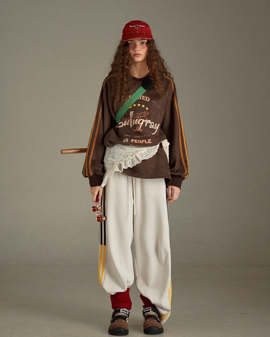 Brown Line Uniform Shirt  LG0008