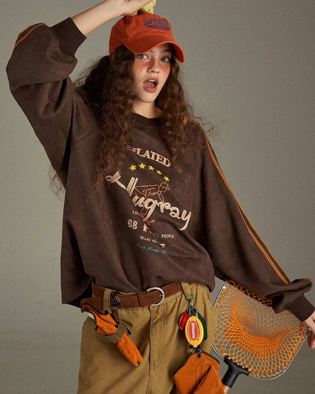 Brown Line Uniform Shirt  LG0008