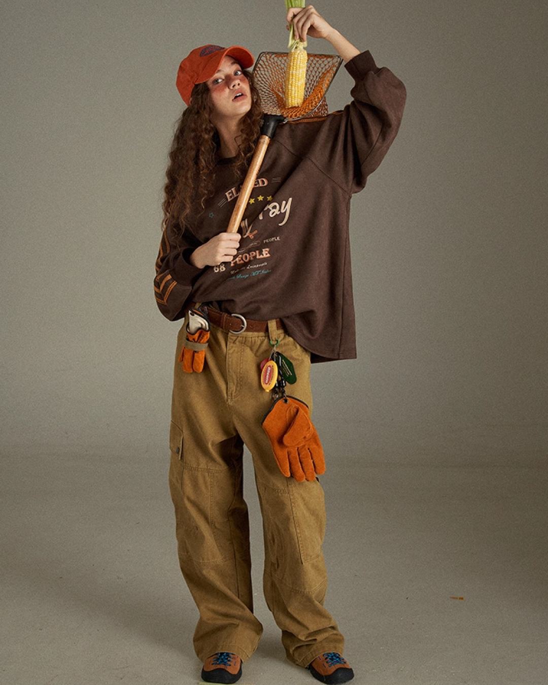 Brown Line Uniform Shirt  LG0008