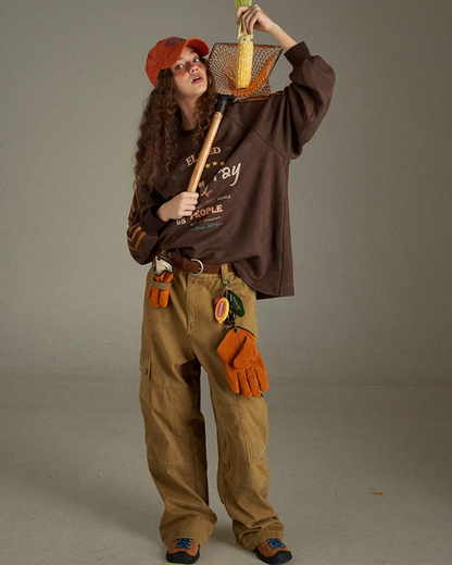 Brown Line Uniform Shirt  LG0008