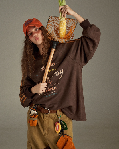 Brown Line Uniform Shirt  LG0008