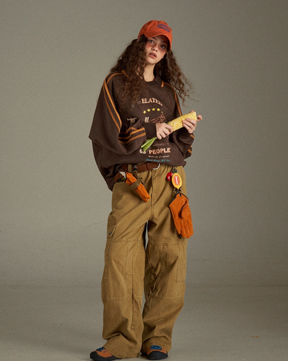 Brown Line Uniform Shirt  LG0008