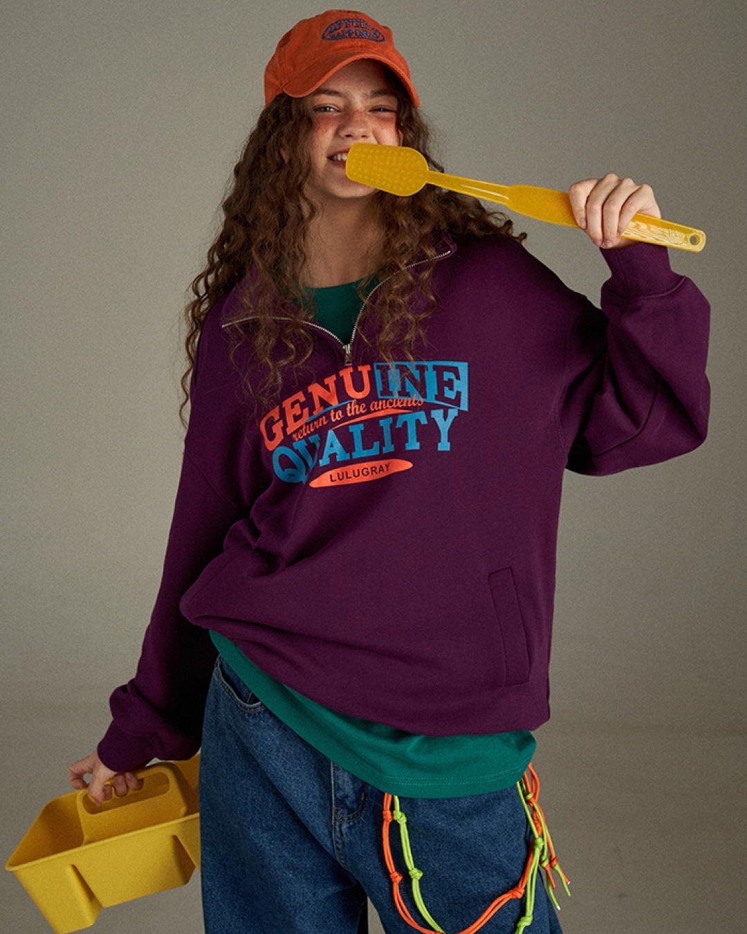 Color  Zip Sweatshirt LG0010