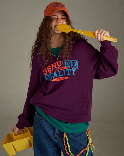 Color  Zip Sweatshirt LG0010