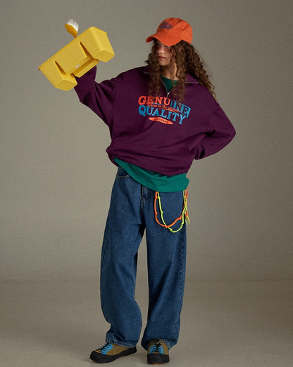 Color  Zip Sweatshirt LG0010