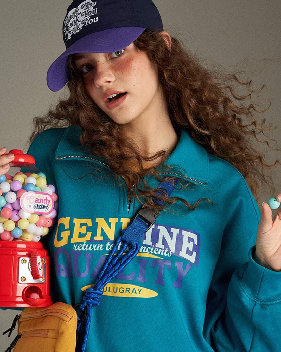 Color  Zip Sweatshirt LG0010