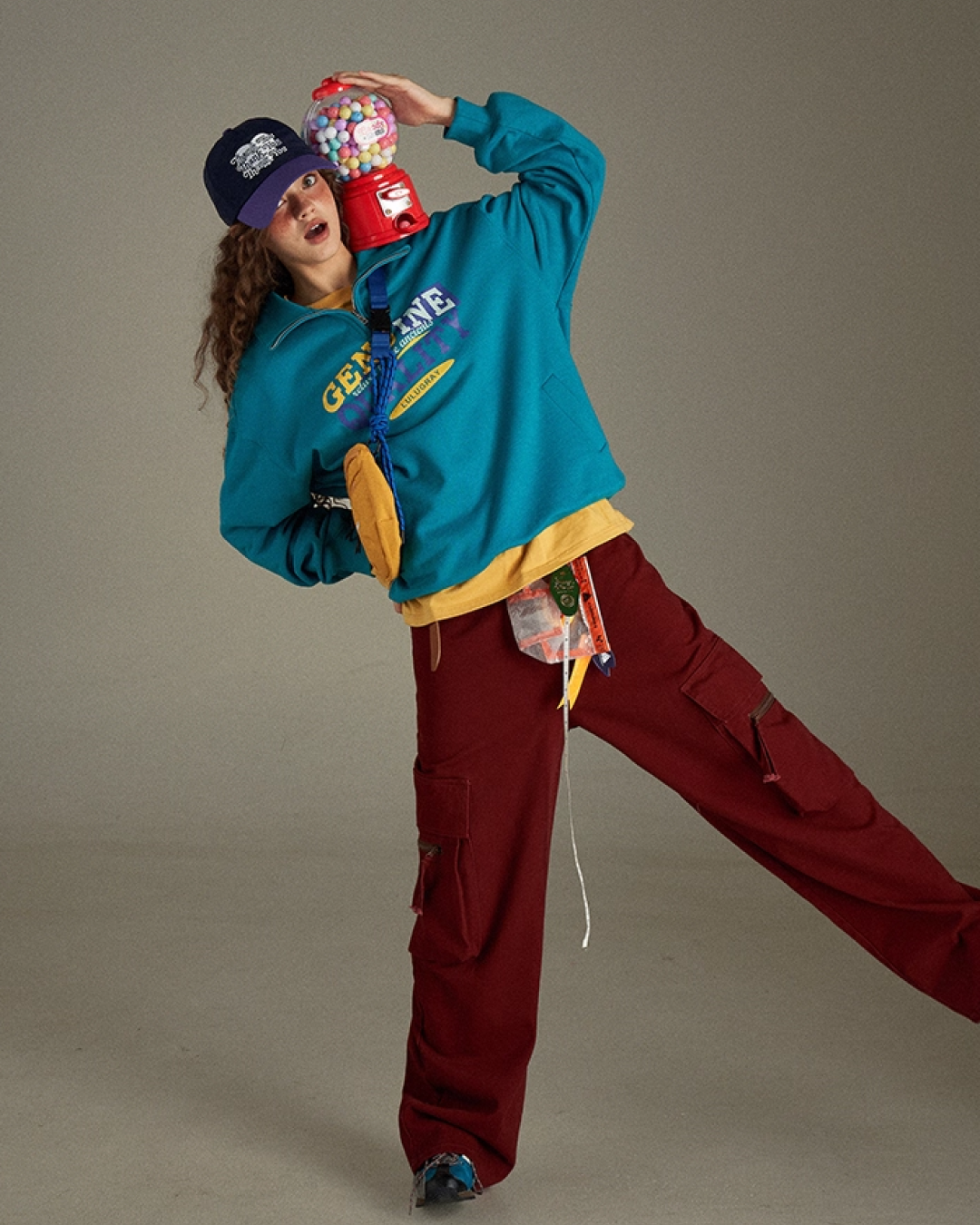 Color  Zip Sweatshirt LG0010