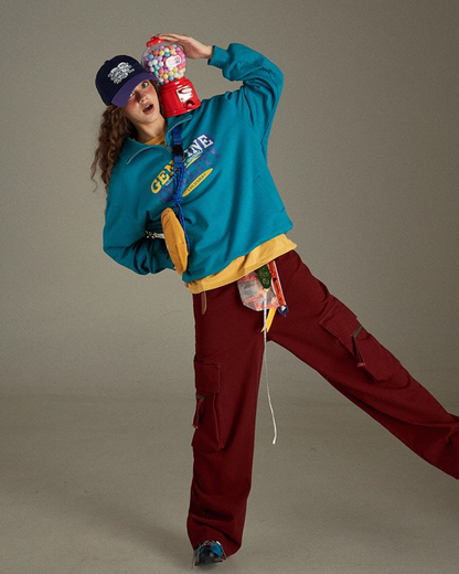 Color  Zip Sweatshirt LG0010