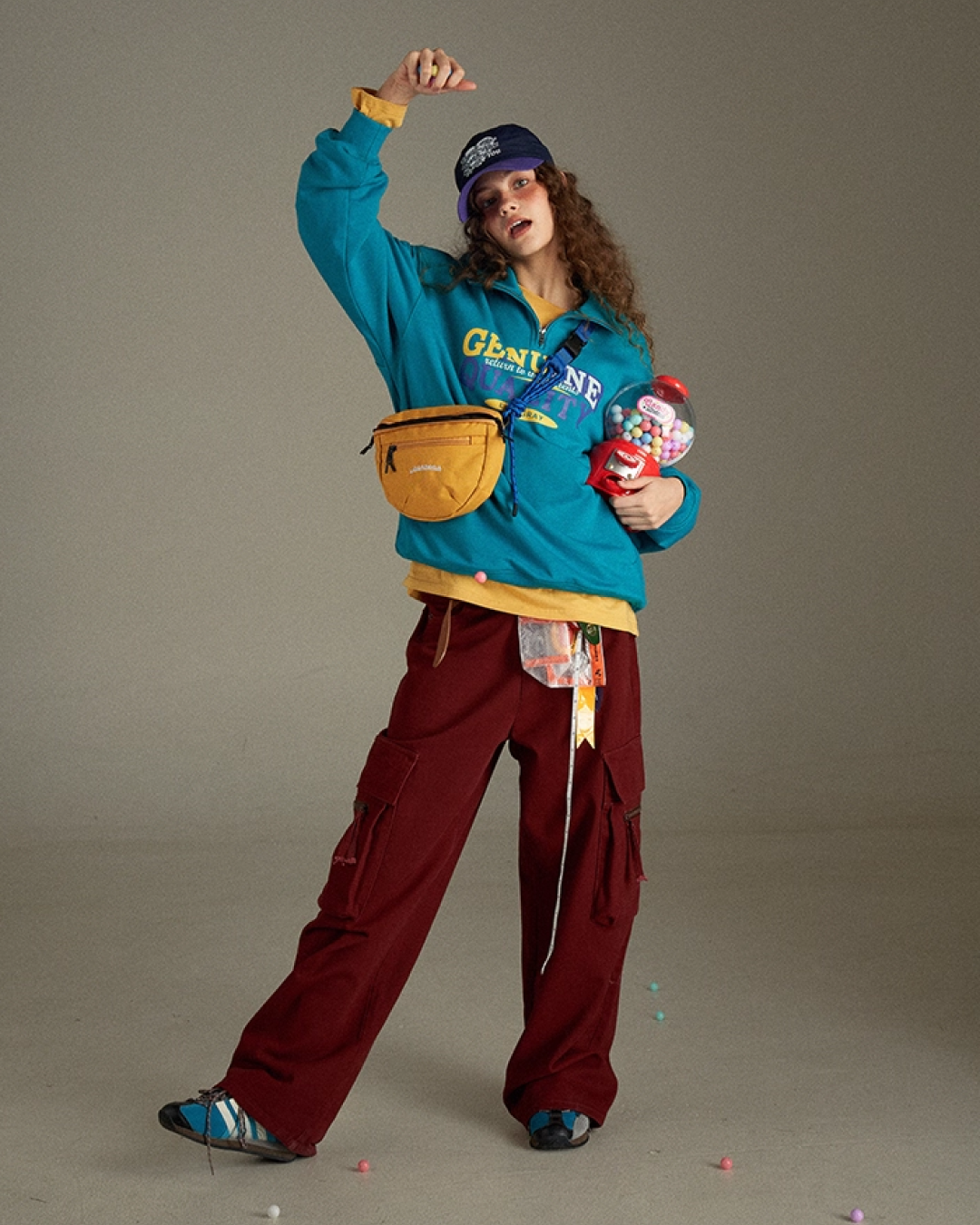 Color  Zip Sweatshirt LG0010