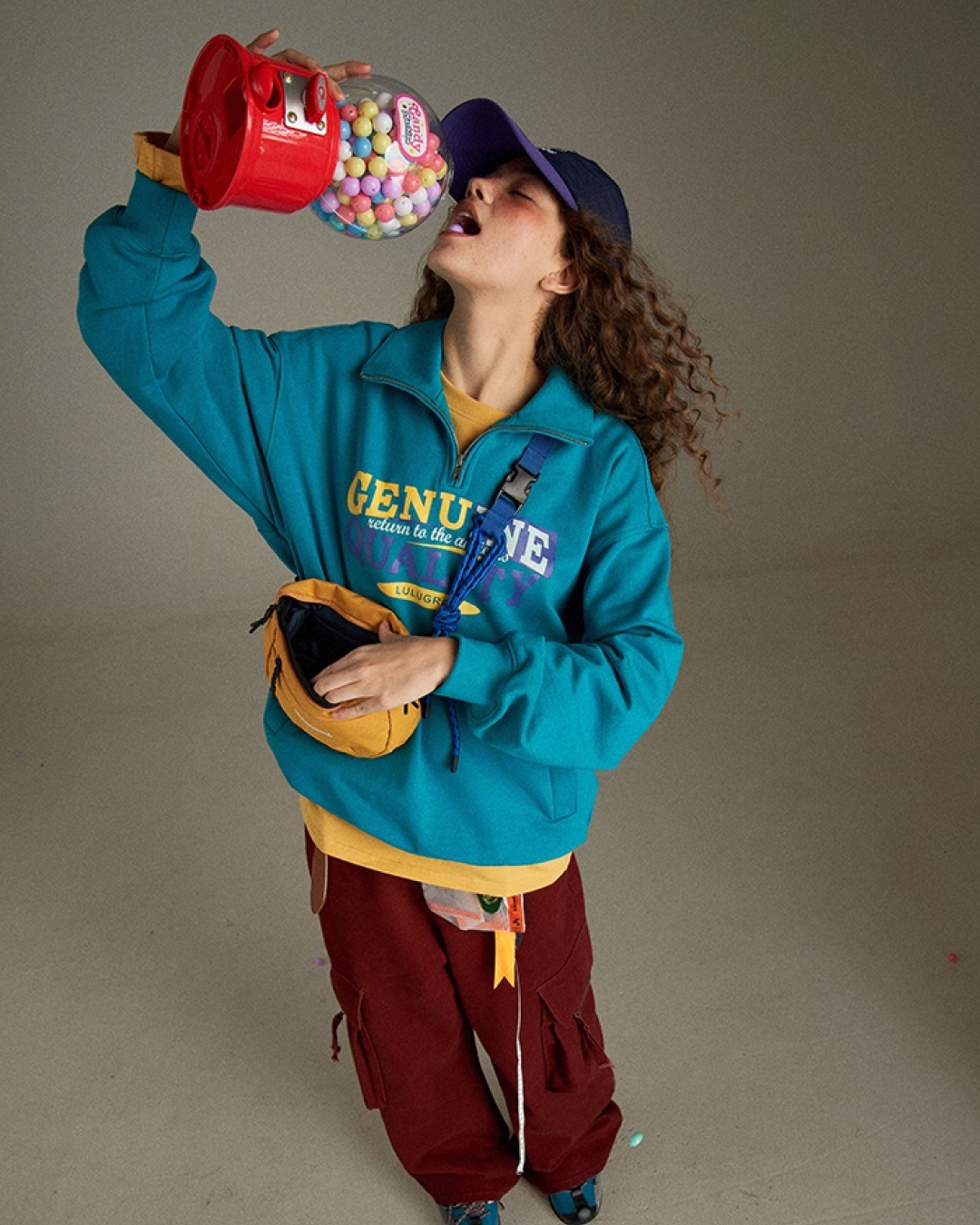 Color  Zip Sweatshirt LG0010