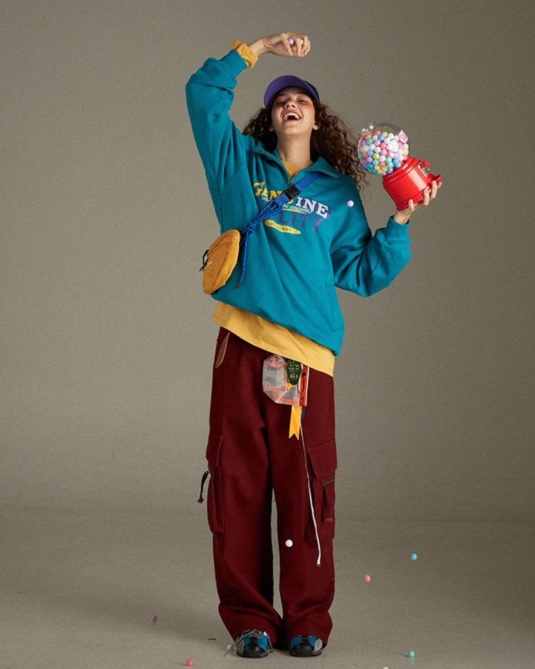 Color  Zip Sweatshirt LG0010