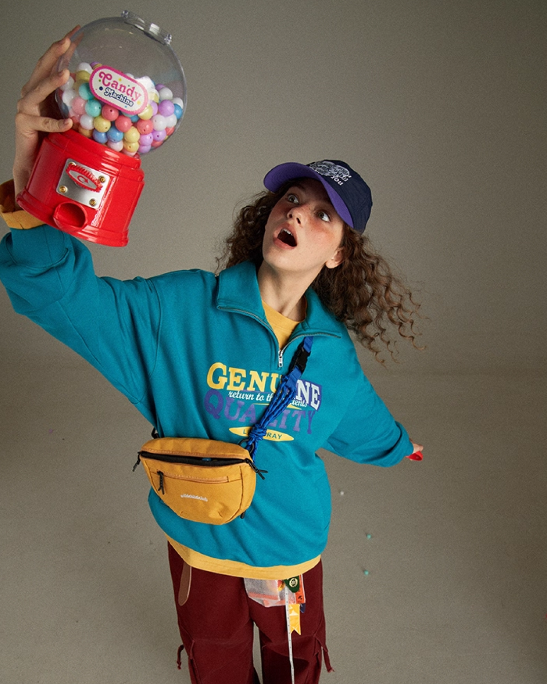 Color  Zip Sweatshirt LG0010