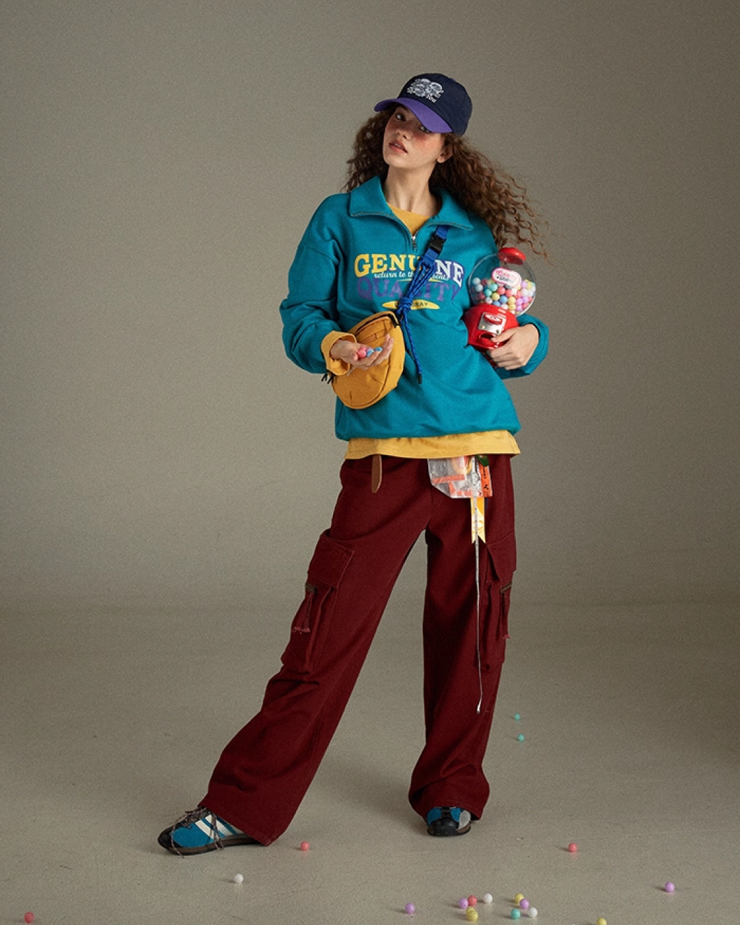 Color  Zip Sweatshirt LG0010